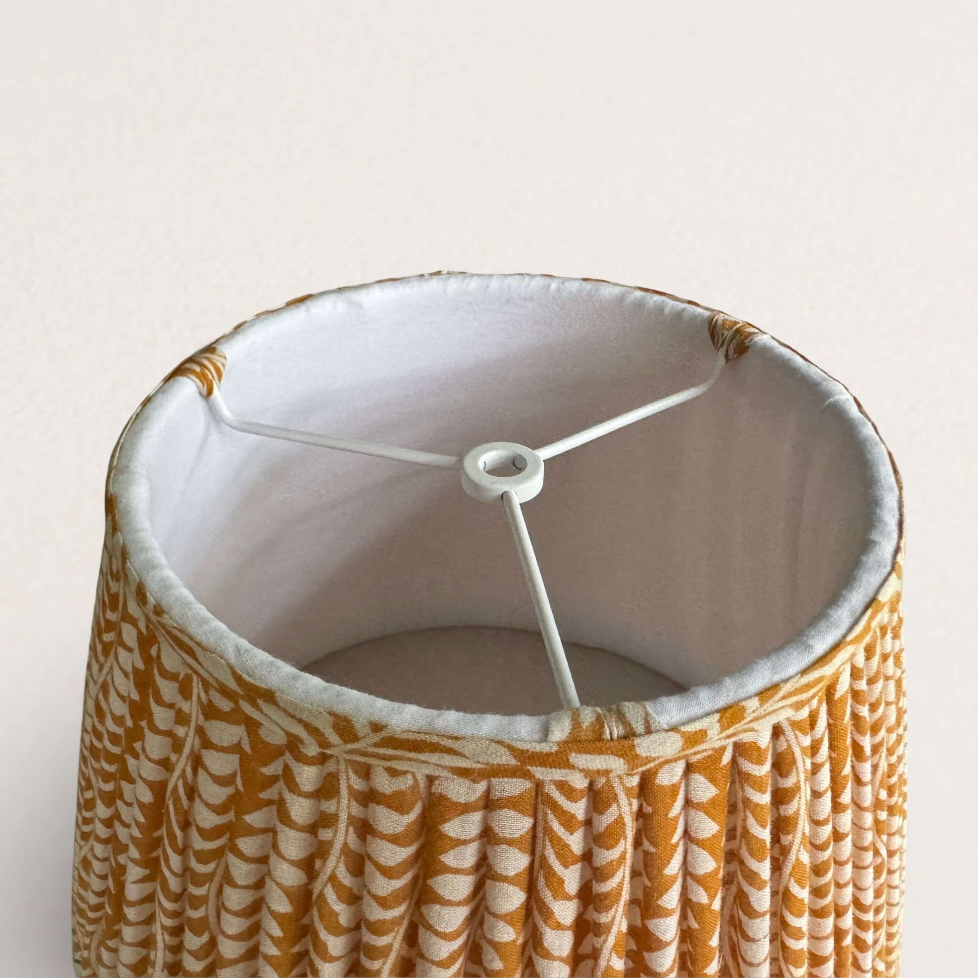Yellow and Blue Cotton Saree Lampshade